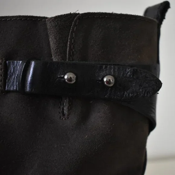 Rag & Bone Waxed Calfskin Moto Biker Boots - Picture 13 of 13